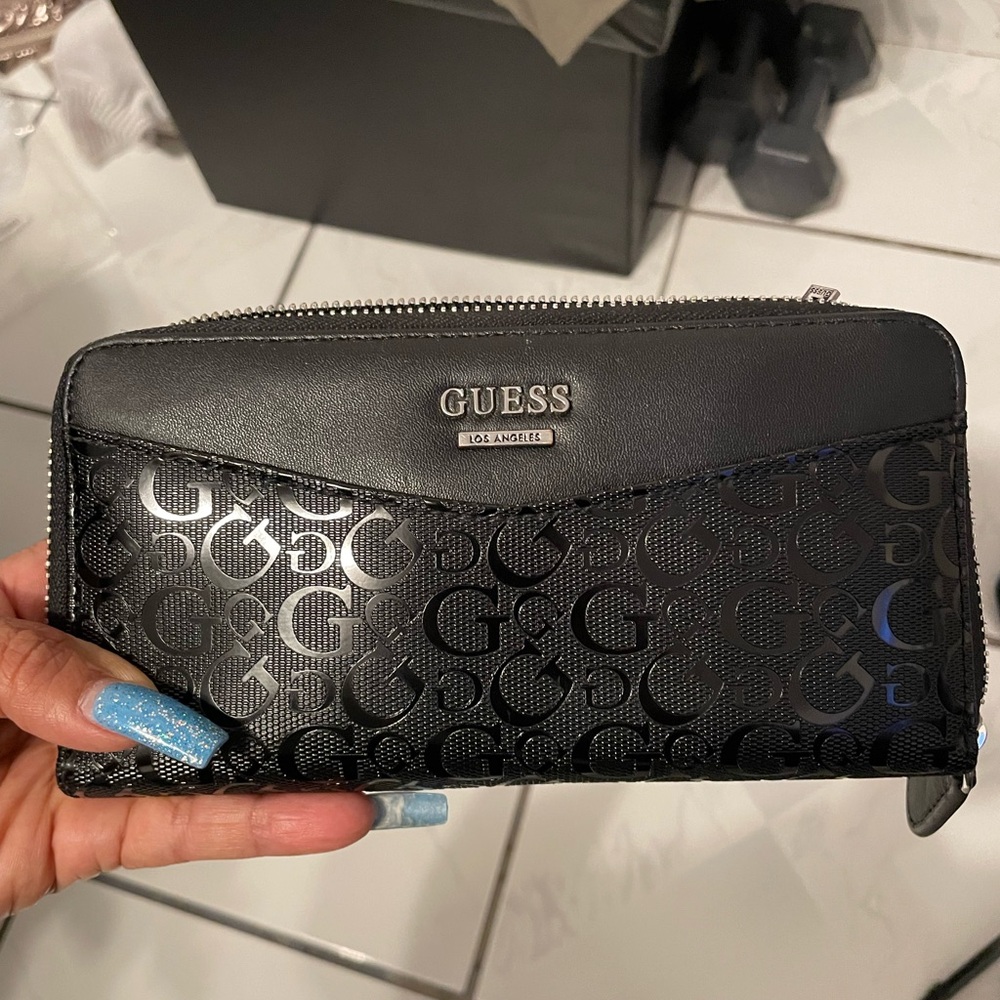 Guess Black and Silver Wallet